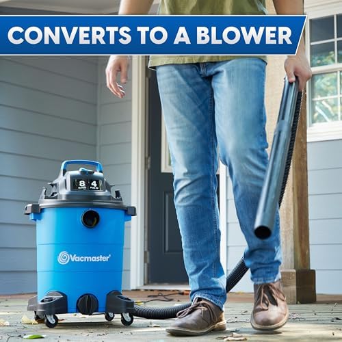 Vacmaster VOC809PF 8-Gal 4 Peak HP Utility Wet/Dry Vacuum Blue - Image 6