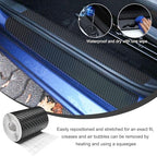 Wevdn 3D Carbon Fiber Vinyl Tape, 3 Inch×23ft Carbon Fiber Wrap Auto Door Edge Window Trim Detailing Tape, Anti-Scratch Self Adhesive Auto Door Entry Guards Vinyl Overlay Wrap Roll - Image 5