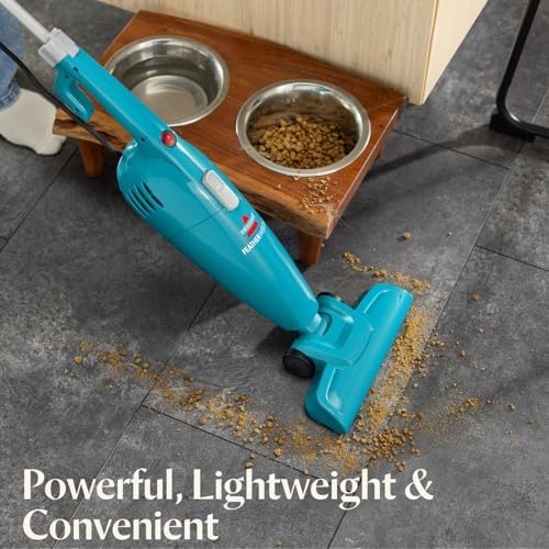Bissell 2033 Featherweight Stick Lightweight Bagless Vacuum and Electric Broom with Crevice Tool for Hard Floors and Carpets, Blue - Image 2