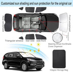TINGLU Window Shades for Honda CR-V 2012 2013 2014 2015 2016 Accessories Car Side Full Windows Rear Triangular Windshield Sun Shade Sun UV Rays & Privacy Protection for Camping,Napping&Relaxing 8PCS - Image 3