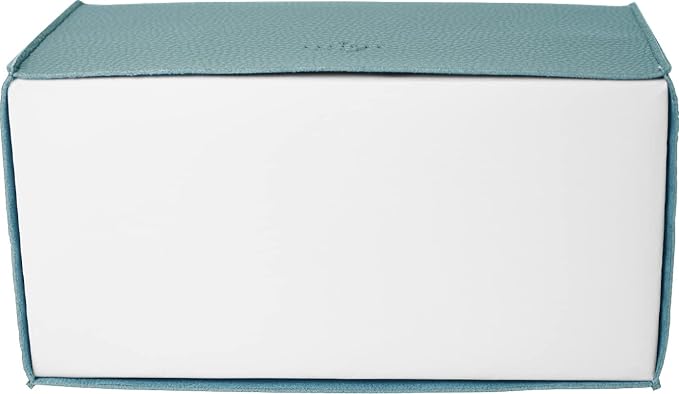 Carrotez Tissue Box Cover, [Refined] Modern PU Leather Rectangular Tissue Box Holder - Decorative Holder/Organizer for Bathroom Vanity Countertop, Night Stands, Office Desk 9.5"X5"X5" - Mint - Image 7