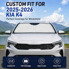 Custom Fit Windshield Sun Shade for Kia K4 2025-2026 - Image 2