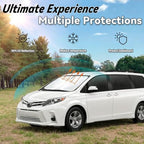 Windshield Sun Shade for 2021-2026 Toyota Sienna Accessories - Image 3