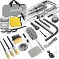 Car Cleaning Kit, 17PCS Car Interior Detailing Kit with Gray High Power Handheld Vacuum, Detailing Brush Set, Windshield Cleaner, Cleaning Gel, Complete Auto Accessories for Men, Women by Viewsun
