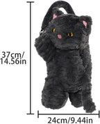 Tissue Box Cover Plush Tissue Box Holder for Car, Home, Decorative Holder/Organizer for Bathroom Vanity Countertop, Nightstands, Office Desk-Cat - Image 6