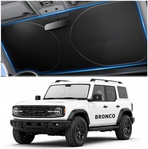 Zanch Windshield Sun Shade for Ford Bronco 2021-2025 by Zanch