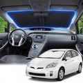 Windshield Sun Shade for Toyota Prius Hatchback 2010-2015 Double Layer 240T Front Window Shade Custom Fit Prius Sun Visor Foldable Shade Blocks UV Rays Summer Must Have Car Accessories by AuyNeas