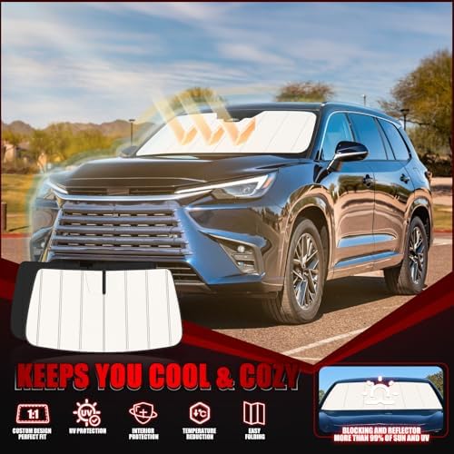 Windshield Sun Shade for Le-xus TX TX350/TX500h/TX550h+ 2024 2025 2026 - Image 2