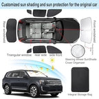 TINGLU Window Shades for Kia Telluride 2020 2021 2022 2023 2024 2025 Accessories Car Side Full Windows Rear Triangular Windshield Sun Shade Sun UV Rays & Privacy Protection for Camping 8PCS - Image 3