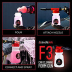 Suds Lab F3 Car Cleaning Foam Gun, Adjustable Foam Nozzle, Garden Hose - Image 7