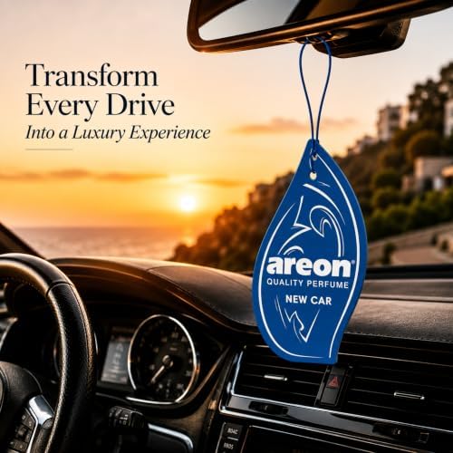 AREON MON MA27 Hanging Best Car Air Freshener New Car Scent, Paper Hanging Ornaments, Long Lasting Scent for Car or Home 12 Pack - Image 2
