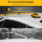 Ordenado 15° Curved Car Wash Brush with Long Handle, Scratch-Free Mop Head - Image 5