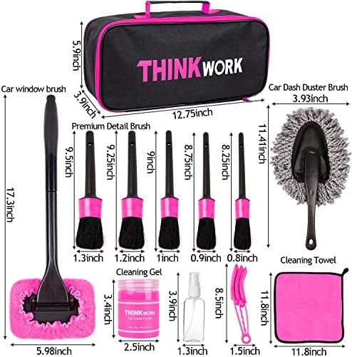 THINKWORK Car Detailing Kit Interior, Windshield Cleaner Tool, Dust Remover - Image 6