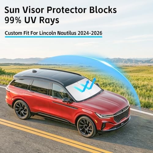 Windshield Sun Shade for Lincoln Nautilus 2024-2026 Sunshade - Image 2
