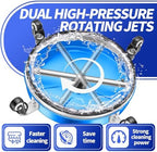 LidoDola 16'' Pressure Washer Surface Cleaner Blue, Power Washer Accessory - Image 2