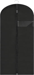 Garment Bags for Hanging Clothes, 45'' Suit Bag Cover for Storage and Travel, Dress Bags for Gowns Long (Black) by LXLOVESMEggRings