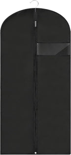 Garment Bags for Hanging Clothes, 45'' Suit Bag Cover for Storage and Travel, Dress Bags for Gowns Long (Black) by LXLOVESMEggRings