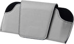 Sunglass Holder for Car Visor, PU Leather Magnetic Vehicle Glasses Organizer Box with Clips, Automotive Interior Eyeglasses Storage Case Accessories, Universal for Most Vehicles (Gray) by Unknown