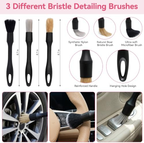 Car Interior & Glass Cleaning Kit, 16Pcs Car Detailing Kit - Image 3