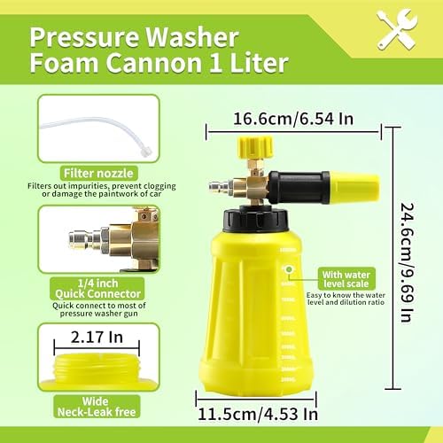 Foam Cannon, Compatible with Portland Husky Ryobi Pressure Washer - Image 4