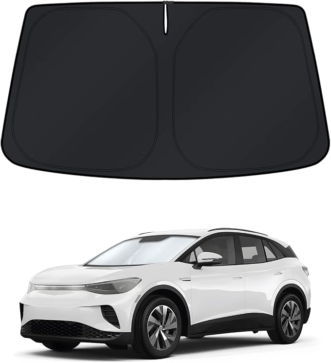 KUST Windshield Sun Shade for 2021-2025 2026 Volkswagen VW ID.4 Accessories Sunshade Window Sun Visor Protector Foldable Blocks UV Rays Keep Car Cooler Privacy by KUST