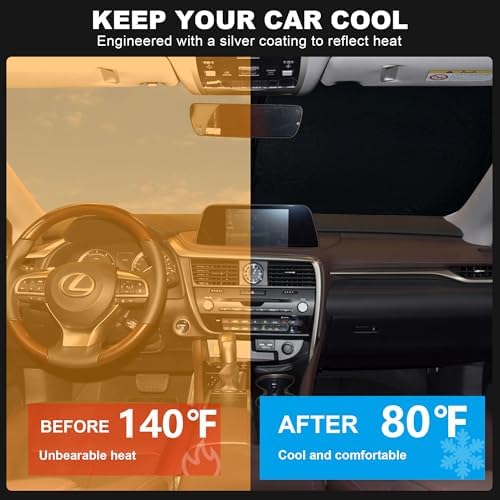 Foldable Front Windshield Sunshade fit for Lexus RX 2010-2015 - Image 2