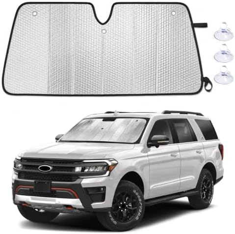 EcoNour Foldable Sun Shade Fit for Ford Expedition 2018-2023 2024 2025 by EcoNour