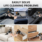 Car Vacuum Portable Cordless, 20000Pa Powerful Handheld Vacuum Cleaner for Car, 4-in-1 Vacuum with Brushless Motor,Rechargeable Wireless Car Vacuum for Auto Interior, Home & Office Cleaning(Black) - Image 5