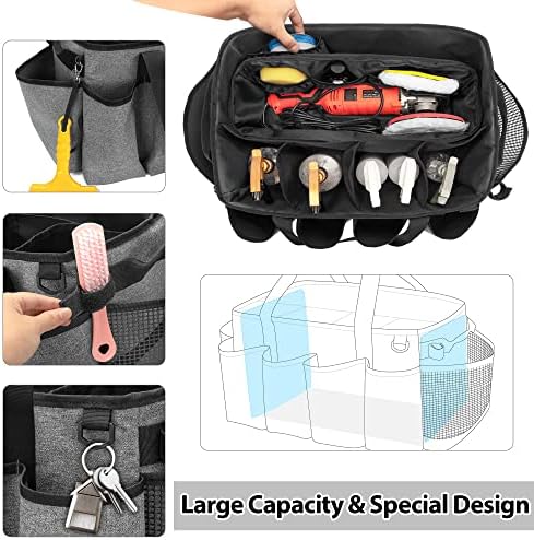 HODRANT Detailing Bag with Polisher Carry Bag for Buffer Bottle Towel - Image 3