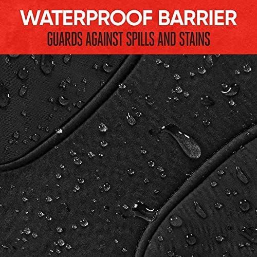 Motor Trend AquaShield Waterproof Front Seat Covers, Black Seat Covers for Cars – Neoprene Front Car Seats Cover, SUV Seat Covers Protector - Car Interior Cover for Auto, Trucks, & Dog Owners - Image 6