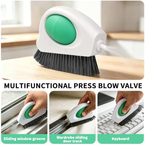 Allinside Window Track Cleaner, 2-in-1 Crevice Cleaning Brush for Sills - Image 3
