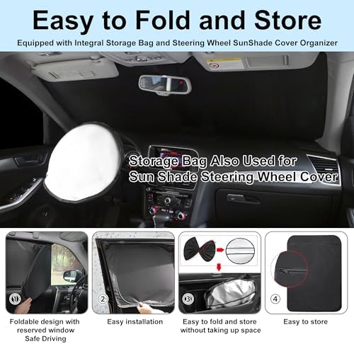 TINGLU Window Shades for Toyota Tundra 2022-2025 2026 Accessories Car Side Full Windows Rear Windshield Sun Shade Sun UV Rays & Privacy Protection for Camping,Napping&Relaxing 6PCS - Image 5