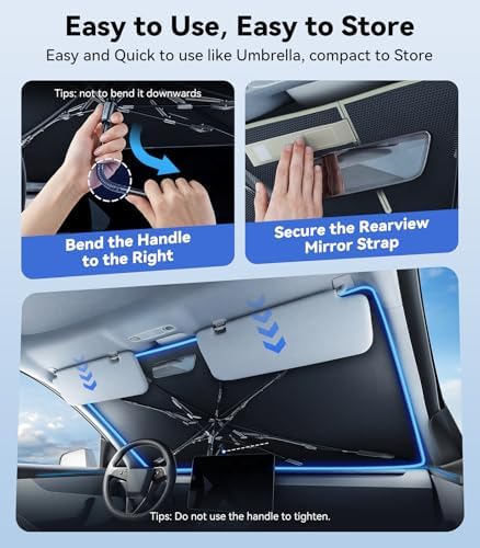 Windshield Sun Shade Umbrella for Honda CR-V - Image 6