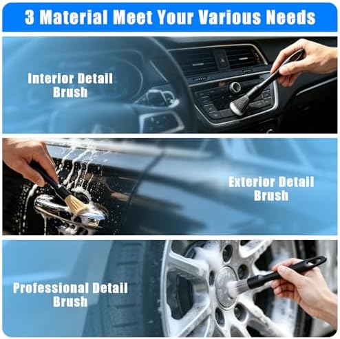 Car Wash Detailing Kit Cleaning Set with Foam Gun Sprayer, Long-Handle Brush, Large Wash Mitt, Towels, Complete Interior & Exterior Car Washing Supply Set (Blue) - Image 5