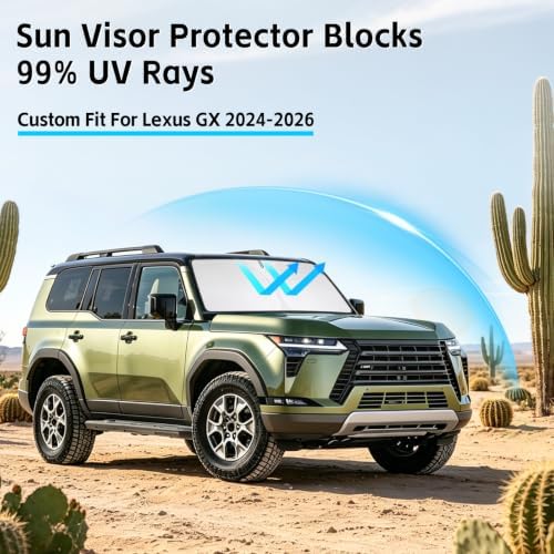 Windshield Sun Shade for Lexus GX GX550 2024-2026 Sunshade - Image 2