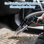 Car Interior Cleaning Gun with 2-in-1 Air Blower Attachments, Detailing Brush and Swivel Connector – for Car Seats, Carpets, Dashboards, Floor Mats, Air Vents, Pet Hair Removal and Rapid Drying - Image 7