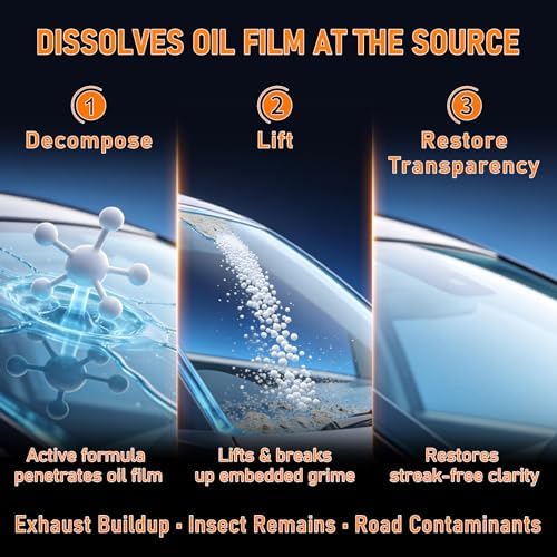 Glass & Lotion Cleaner，Car Windshield Oil Film Remover - Image 3