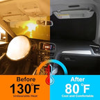 TINGLU Sun Shade for Nissan Kicks 2025 2026 Accessories Windshield Sun Shade Window Shade UV Rays Protection Sun Visor Cover with Steering Wheel Sunshade Storage Bag - Image 3
