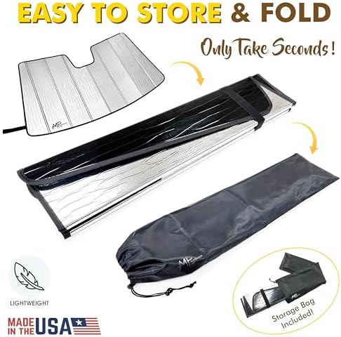 Windshield Foldable Lightweight Sunshade fits Toyota Camry Sedan 2025-2026 - Image 4