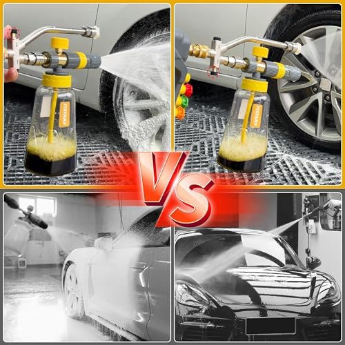 FIXFANS Foam Cannon Gun Dual Connector Accessory for Pressure Washer - Image 3