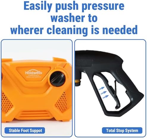 HoldwellS 2026 New Portable P*ressure Washer 2200 MAX PSI, w/Carry Handle - Image 4
