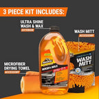 Armor All Cleaning Kit, Car Wash Soap, Wash Mitt & Microfiber Towel - Image 2