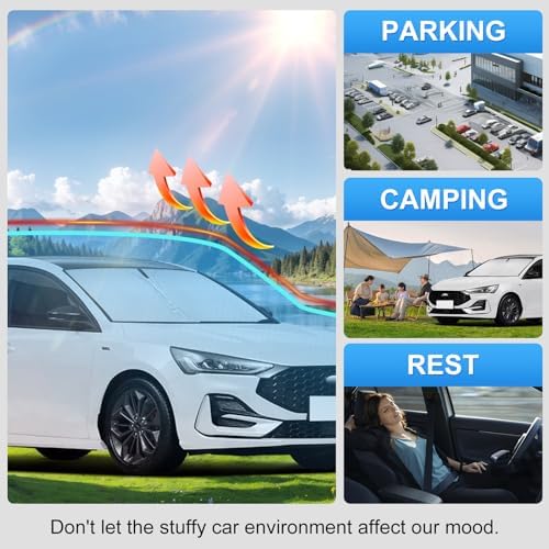Custom Fit Windshield Sun Shade for Ford Focus 2012-2018 - Image 6