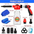 16 IN 1 Car Wash Foam Gun,Adjustable Hose Wash Sprayer for Car/Garden Clean - Image 2