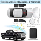 TINGLU Window Shades for Nissan Titan 2020-2024 Accessories Full Windows Windshield Sun Shade Sun UV Rays Privacy Protection for Camping 5PCS - Image 3