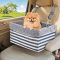 Dog Car Seats for Small Dogs, Upgrade Dog Booster Seat with Metal Frame Construction with Double-Layer Oxford, Perfect for Small Pets up to 20lbs by MARSLABO