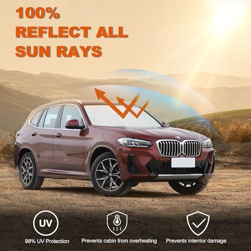 Foldable Front Windshield Sunshade fit for BMW X3 2018-2026 - Image 3