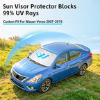 Windshield Sun Shade for Nissan Versa 2007-2019 Sunshade - Image 2