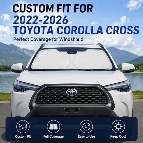 Custom Fit Windshield Sun Shade for Toyota Corolla Cross 2022-2026 - Image 2