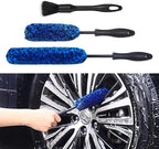 3PCS Wheel Brush Kit for Cleaning Wheel and Tire, Wheel and Rim Brush, Car Detailing Brushes, Bendable & Durable Car Wheel Rim Cleaner Brush Set,Car Detailing Cleaning Brush Supplies Kit - Image 7